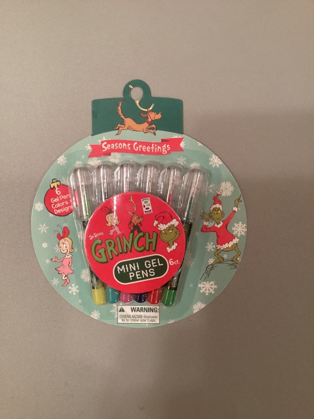 Grinch Mini Gel Pens